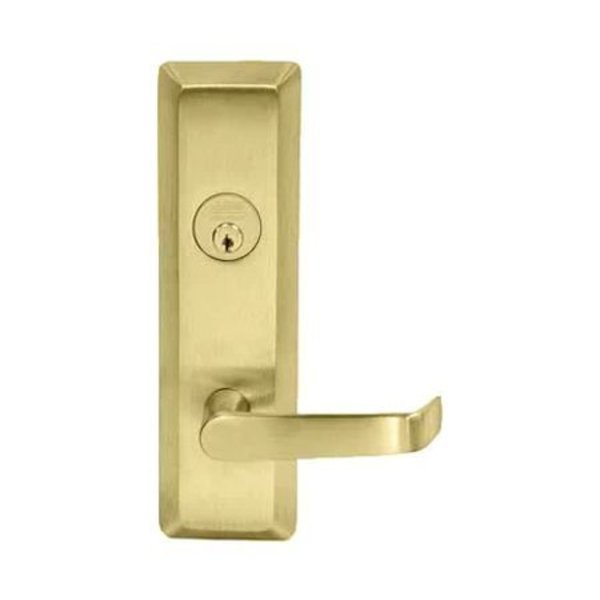 Newport Lever, Storeroom, 605 Bright Brass, LHR, Corbin Russwin, Mfr#: N959ET-605-LHR